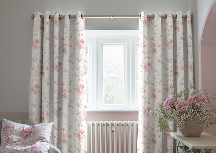 Shabby Chic by Rachel Ashwell Wildflower, Rose - Made to Measure Curtains - Image 3